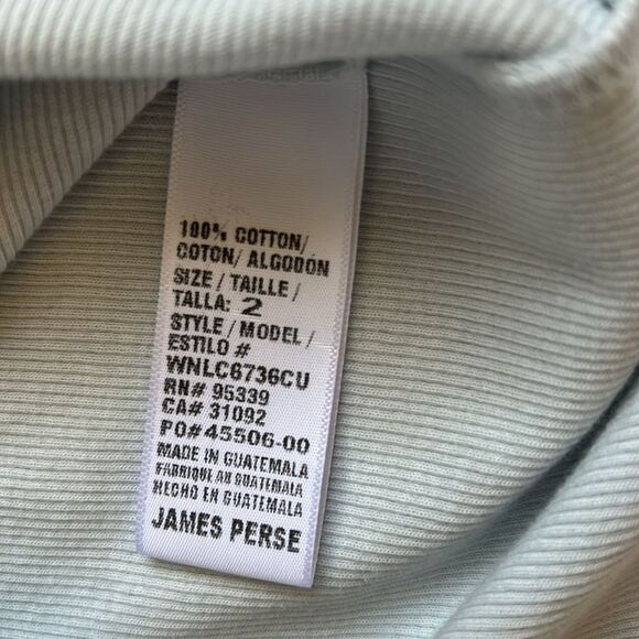 JAMES PERSE Ribbed Tank Bodycon Dress, Size 2 (medium) light Blue, NWOT Display - Picture 10 of 12